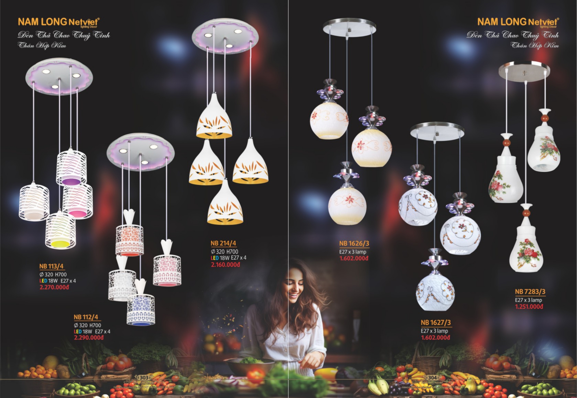 Bảng giá đèn trang trí Nam Long